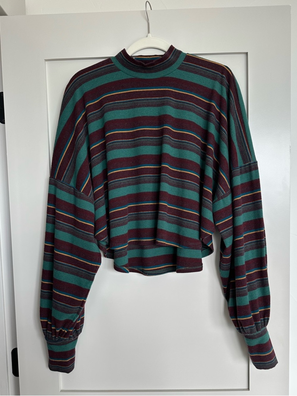 Free People Long Sleeve Cropped Turtle Neck